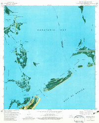 Barataria Pass Louisiana Historical topographic map, 1:24000 scale, 7.5 X 7.5 Minute, Year 1973