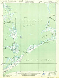 Barataria Pass Louisiana Historical topographic map, 1:31680 scale, 7.5 X 7.5 Minute, Year 1949