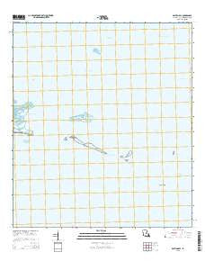 Bastian Bay Louisiana Current topographic map, 1:24000 scale, 7.5 X 7.5 Minute, Year 2015