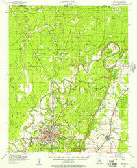 Bastrop Louisiana Historical topographic map, 1:62500 scale, 15 X 15 Minute, Year 1956