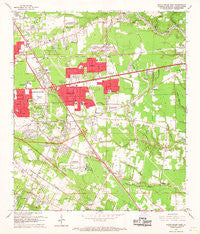 Baton Rouge East Louisiana Historical topographic map, 1:24000 scale, 7.5 X 7.5 Minute, Year 1963