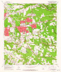 Baton Rouge East Louisiana Historical topographic map, 1:24000 scale, 7.5 X 7.5 Minute, Year 1963