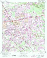 Baton Rouge East Louisiana Historical topographic map, 1:24000 scale, 7.5 X 7.5 Minute, Year 1963