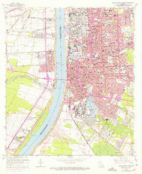 Baton Rouge West Louisiana Historical topographic map, 1:24000 scale, 7.5 X 7.5 Minute, Year 1963