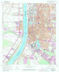 Baton Rouge West Louisiana Historical topographic map, 1:24000 scale, 7.5 X 7.5 Minute, Year 1963