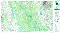 Baton Rouge Louisiana Historical topographic map, 1:100000 scale, 30 X 60 Minute, Year 1984