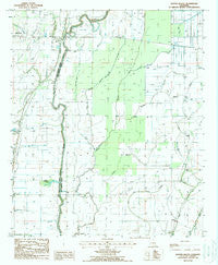 Baxter Bayou Louisiana Historical topographic map, 1:24000 scale, 7.5 X 7.5 Minute, Year 1988
