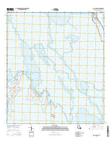 Bay Courant Louisiana Current topographic map, 1:24000 scale, 7.5 X 7.5 Minute, Year 2015