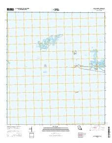 Bay Ronquille Louisiana Current topographic map, 1:24000 scale, 7.5 X 7.5 Minute, Year 2015