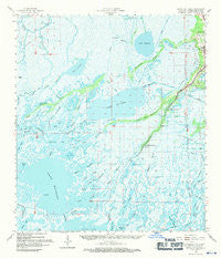 Bayou Du Large Louisiana Historical topographic map, 1:62500 scale, 15 X 15 Minute, Year 1964