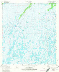 Bayou Sauveur Louisiana Historical topographic map, 1:24000 scale, 7.5 X 7.5 Minute, Year 1964