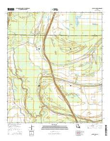 Bayou Jack Louisiana Current topographic map, 1:24000 scale, 7.5 X 7.5 Minute, Year 2015
