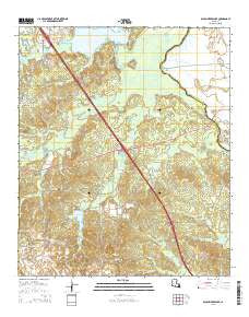 Bayou Pierre Lake Louisiana Current topographic map, 1:24000 scale, 7.5 X 7.5 Minute, Year 2015