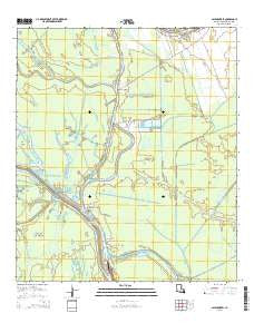 Bayou Sorrel Louisiana Current topographic map, 1:24000 scale, 7.5 X 7.5 Minute, Year 2015