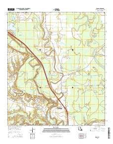 Beggs Louisiana Current topographic map, 1:24000 scale, 7.5 X 7.5 Minute, Year 2015