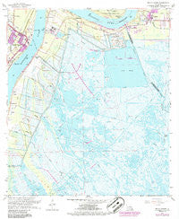 Belle Chasse Louisiana Historical topographic map, 1:24000 scale, 7.5 X 7.5 Minute, Year 1966