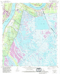 Belle Chasse Louisiana Historical topographic map, 1:24000 scale, 7.5 X 7.5 Minute, Year 1966