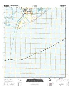 Belle Pass Louisiana Current topographic map, 1:24000 scale, 7.5 X 7.5 Minute, Year 2015