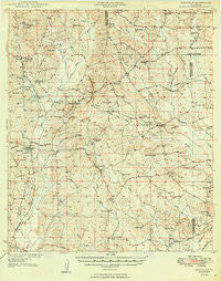 Bienville Louisiana Historical topographic map, 1:62500 scale, 15 X 15 Minute, Year 1949