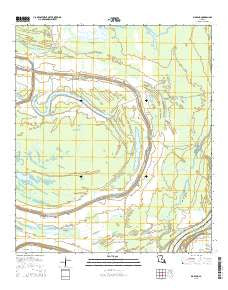 Big Bend Louisiana Current topographic map, 1:24000 scale, 7.5 X 7.5 Minute, Year 2015