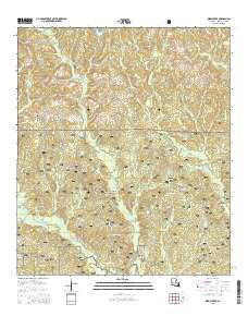 Birds Creek Louisiana Current topographic map, 1:24000 scale, 7.5 X 7.5 Minute, Year 2015