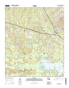 Blanchard Louisiana Current topographic map, 1:24000 scale, 7.5 X 7.5 Minute, Year 2015