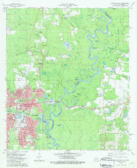 Bogalusa East Louisiana Historical topographic map, 1:24000 scale, 7.5 X 7.5 Minute, Year 1982