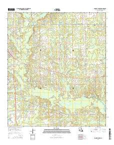 Boneset Creek Louisiana Current topographic map, 1:24000 scale, 7.5 X 7.5 Minute, Year 2015