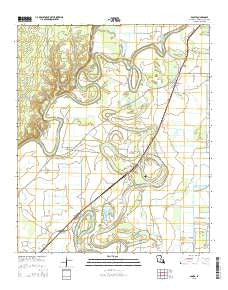 Bonita Louisiana Current topographic map, 1:24000 scale, 7.5 X 7.5 Minute, Year 2015