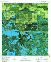 Boudreaux Lake Louisiana Historical topographic map, 1:24000 scale, 7.5 X 7.5 Minute, Year 1982