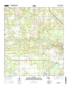 Brimstone Louisiana Current topographic map, 1:24000 scale, 7.5 X 7.5 Minute, Year 2015