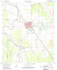 Bunkie Louisiana Historical topographic map, 1:24000 scale, 7.5 X 7.5 Minute, Year 1965