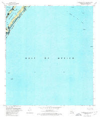 Burrwood Bayou East Louisiana Historical topographic map, 1:24000 scale, 7.5 X 7.5 Minute, Year 1971