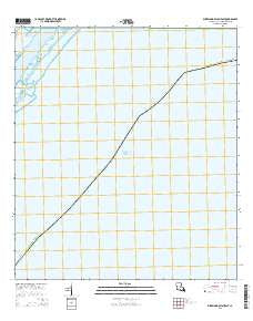 Burrwood Bayou East Louisiana Current topographic map, 1:24000 scale, 7.5 X 7.5 Minute, Year 2015