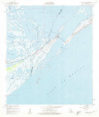 Caminada Pass Louisiana Historical topographic map, 1:24000 scale, 7.5 X 7.5 Minute, Year 1957
