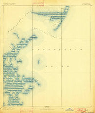 Cat Island Mississippi Historical topographic map, 1:62500 scale, 15 X 15 Minute, Year 1893