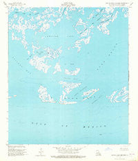 Central Isles Dernieres Louisiana Historical topographic map, 1:24000 scale, 7.5 X 7.5 Minute, Year 1953