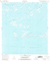 Central Isles Dernieres Louisiana Historical topographic map, 1:24000 scale, 7.5 X 7.5 Minute, Year 1953
