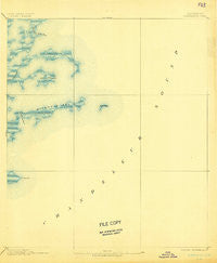 Chandeleur Louisiana Historical topographic map, 1:62500 scale, 15 X 15 Minute, Year 1893