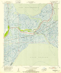Chef Menteur Louisiana Historical topographic map, 1:24000 scale, 7.5 X 7.5 Minute, Year 1951