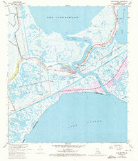 Chef Menteur Louisiana Historical topographic map, 1:24000 scale, 7.5 X 7.5 Minute, Year 1967