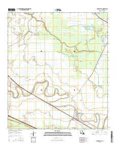 Cheneyville Louisiana Current topographic map, 1:24000 scale, 7.5 X 7.5 Minute, Year 2015