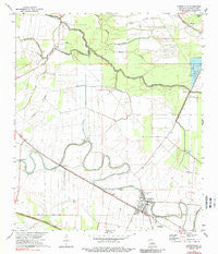 Cheneyville Louisiana Historical topographic map, 1:24000 scale, 7.5 X 7.5 Minute, Year 1972
