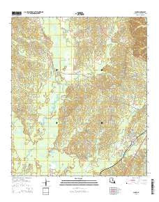 Clark Louisiana Current topographic map, 1:24000 scale, 7.5 X 7.5 Minute, Year 2015