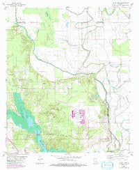 Clear Lake Louisiana Historical topographic map, 1:24000 scale, 7.5 X 7.5 Minute, Year 1980