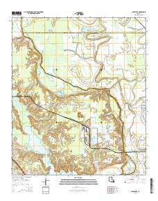 Clear Lake Louisiana Current topographic map, 1:24000 scale, 7.5 X 7.5 Minute, Year 2015