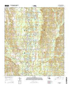 Clifton Louisiana Current topographic map, 1:24000 scale, 7.5 X 7.5 Minute, Year 2015