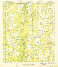 Clifton Louisiana Historical topographic map, 1:31680 scale, 7.5 X 7.5 Minute, Year 1939