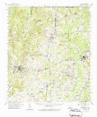 Clinton Louisiana Historical topographic map, 1:62500 scale, 15 X 15 Minute, Year 1958