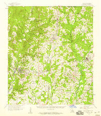 Clinton Louisiana Historical topographic map, 1:62500 scale, 15 X 15 Minute, Year 1958